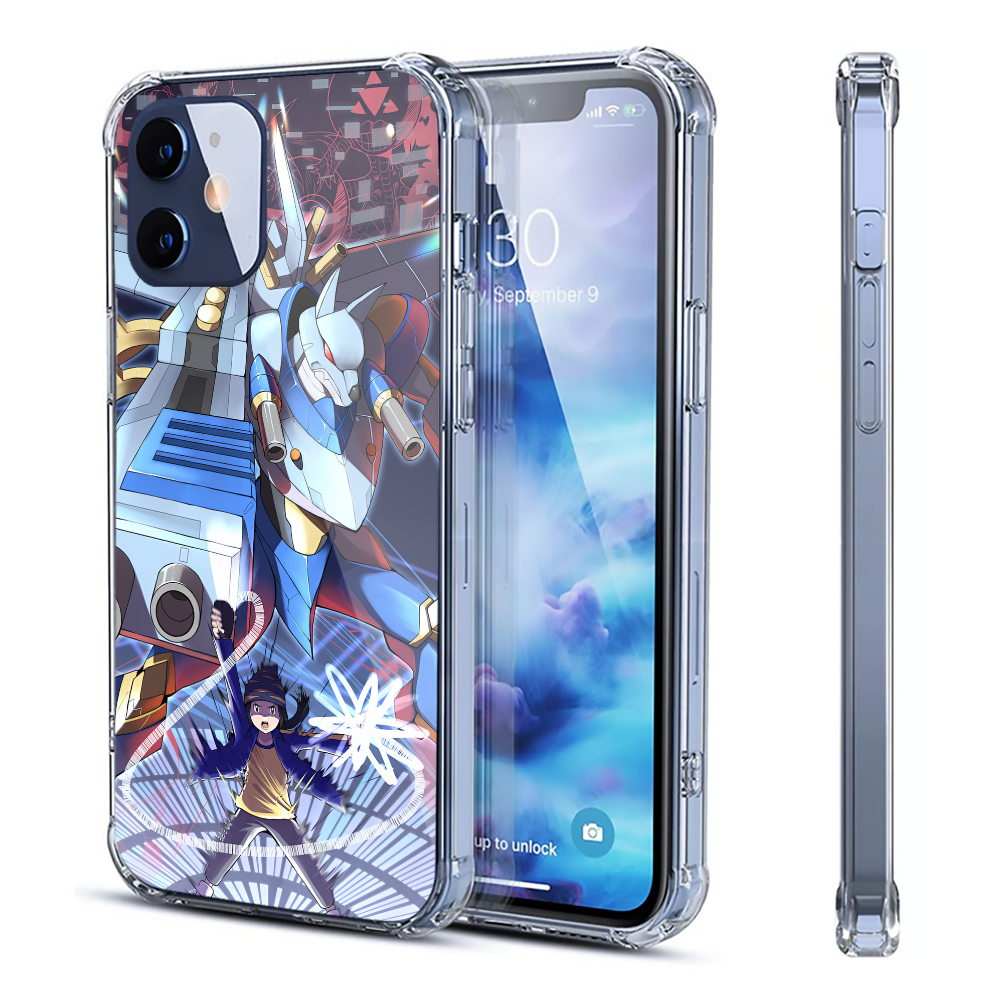 （画像用） Digimon デジタルモンスター/デジモン 【iPhone 12シリーズ対応】透明スマホケース（クリアソフトケース）